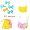 7Pcs 20" x 20" Cotton Fabric DIY Making Supplies Quilting Patchwork Fabric Fat Quarter Bundles DIY for Quilting Cotton Patchwork Cushions (Small Pink Flowers, 20" x 20")